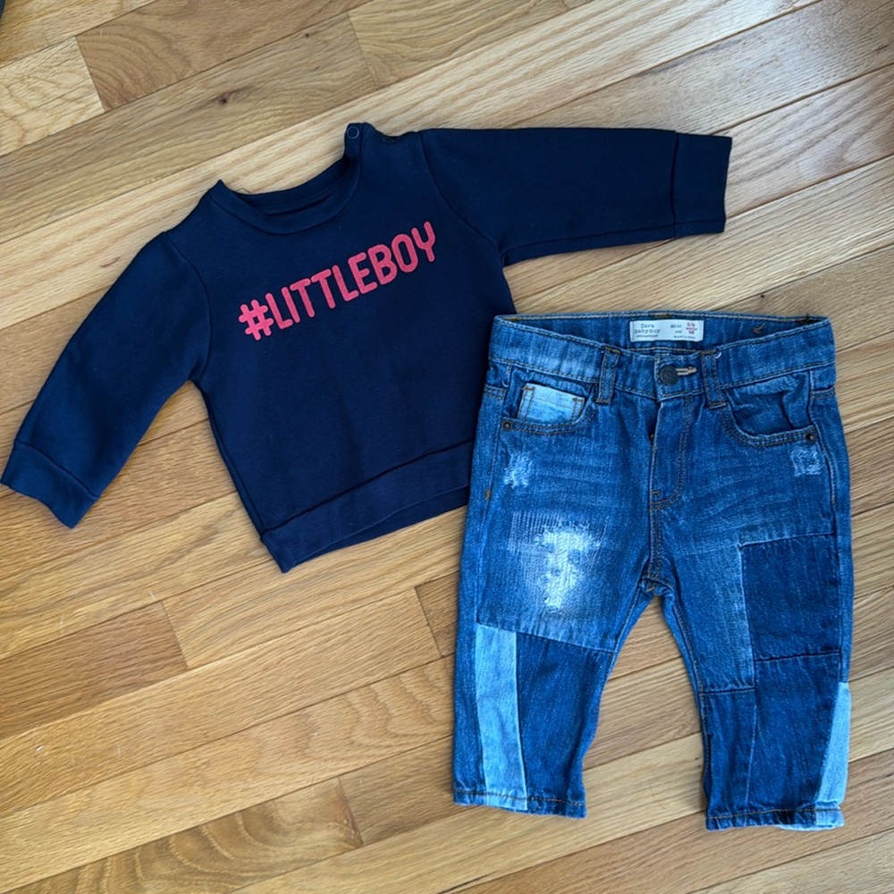 Baby Boy #LITTLEBOY 2pc Outfit